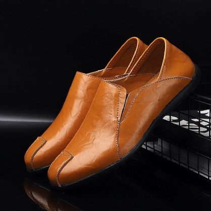 Menn Skinnkomfortabel Sklisikker Casual Slip On Driving Loafers
