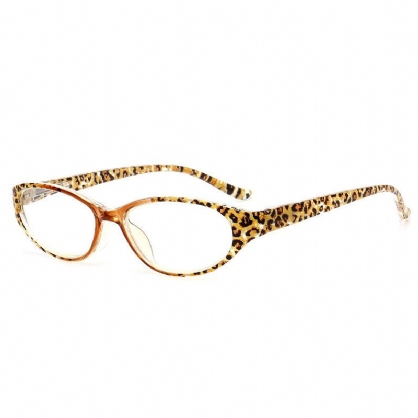 Herre Dame Resin Presbyopic Glasses Leopard Pc Full Frame Reading Glasses