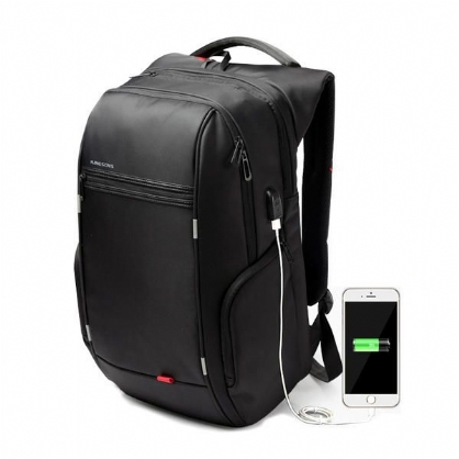 Menn Kvinner 13 15 17 Tommer Dataveske Anti-tyveri-ryggsekk Med Usb-ladeport