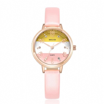 Fashion Dame Quartz Watch Casual Ladies Rhinestones Wrist Watch