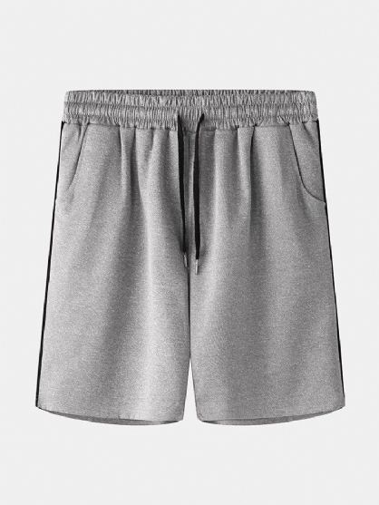 Menn Sport Elastisk Midje Snorlomme Hjemmeshorts