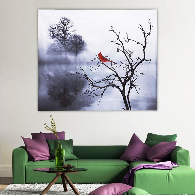 Moderne Rødt Fugletre Lerret Oljetrykkede Malerier Hjem Wall Art Decor Uinnrammet Dekorasjoner