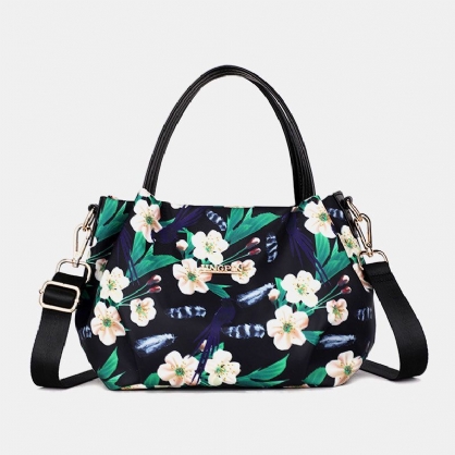 Kvinne Mote Blomst Håndveske Trykt Crossbody Bag