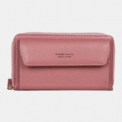 Kvinner Avslappet Lappeteppe 6.3-tommers Telefonveske 6 Kortspor Crossbody-veske