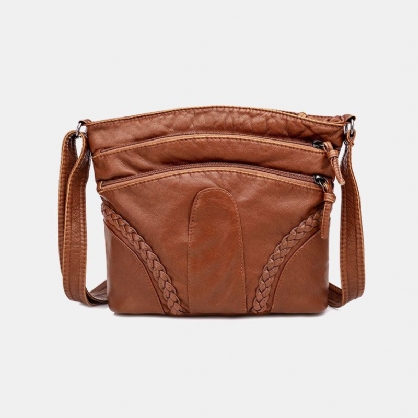 Kvinner Casual Solid Crossbody Bag Skulderveske