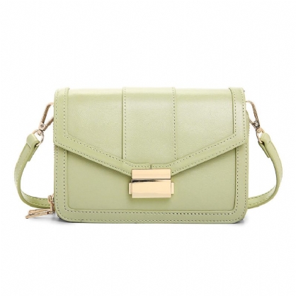 Kvinner Faux Leather Double Stropp Crossbody Bag Skulderveske Stor Kapasitet Multilomme