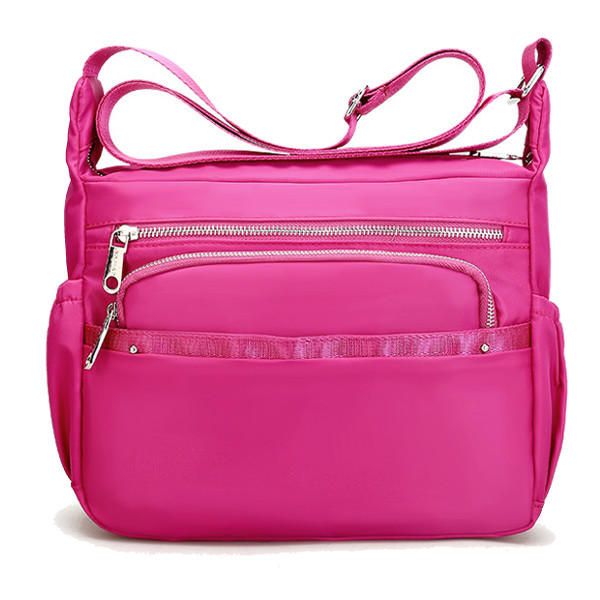 Kvinner Lettvektige Nylon Skuldervesker Utendørssport Vanntette Crossbody-vesker