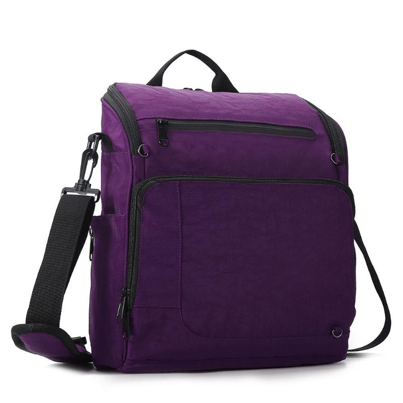 Kvinner Menn Nylon Multi-lommer Casual Crossbody Bag