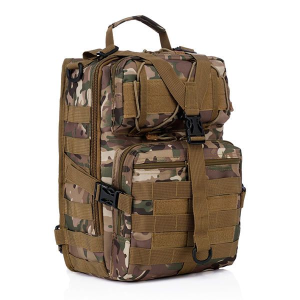 Menn Oxford Tactical Chest Pack Molle Slingle Shoulder Backpack Sling Bag
